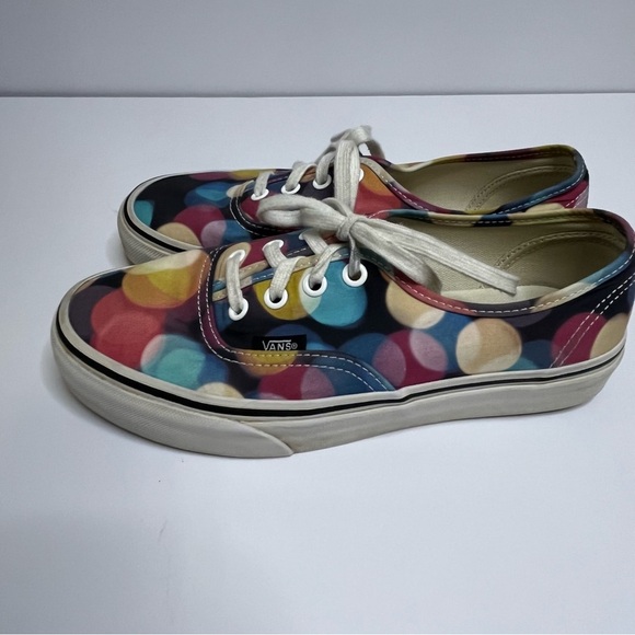 Vans Off the Wall Flashing Lights Multicolor Canvas Sneakers Women's Size 7 - Picture 4 of 13